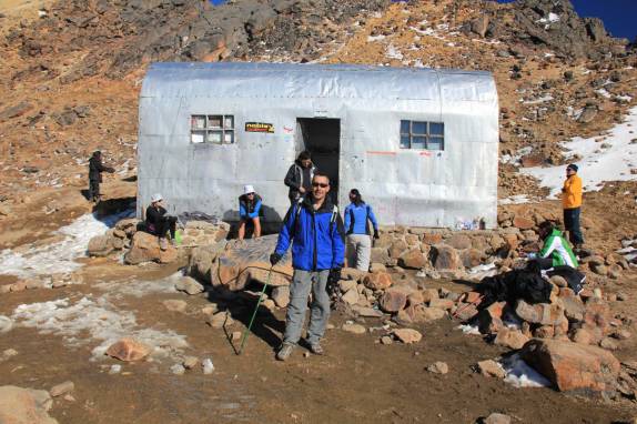 O refúgio de alta altitude no vulcão Iztaccihuatl, na região de Amecameca, no centro do México (foto de Geraldo Ozorio)